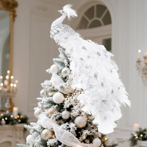 Inch christmas peacock tree - inch,