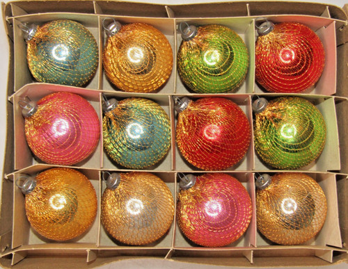 Lot vtg glass - color, 40mm